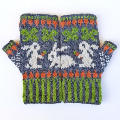 Carrot Brunch Mittens