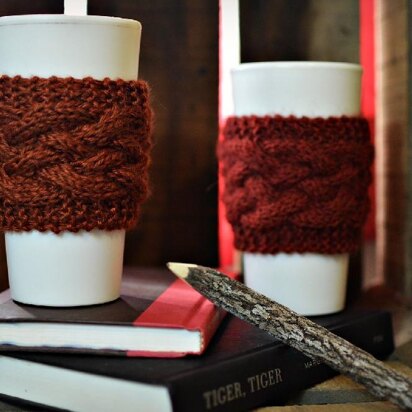 "The Braid" Seamless Coffee Cozy Zarf