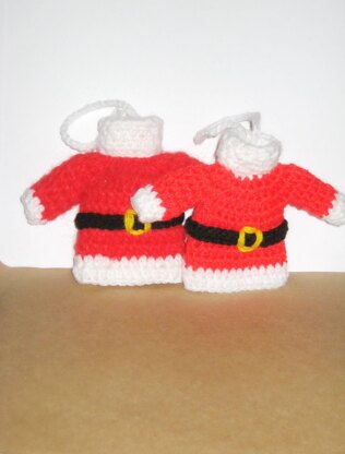 Santa sweater ornament