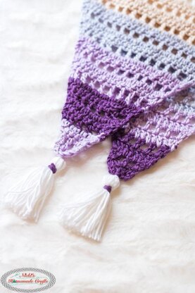 Diamond Scarf with Tassels