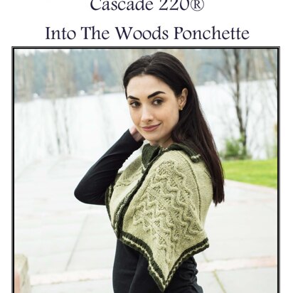 Into The Woods Ponchette in Cascade Yarns - W714 - Downloadable PDF - knitting pattern