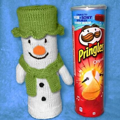 Snowman Pringles Holder