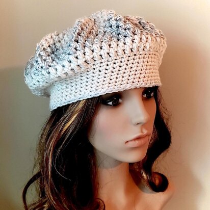 Puff Stitch Tam and Brimmed Hat