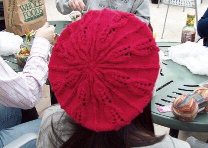 Embossed Leaf Beret