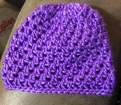 Purple Flower Beanie