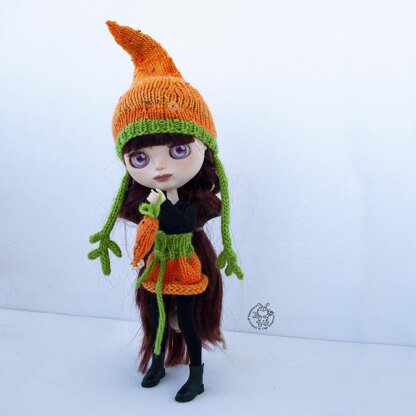 Carrot hat for Blythe