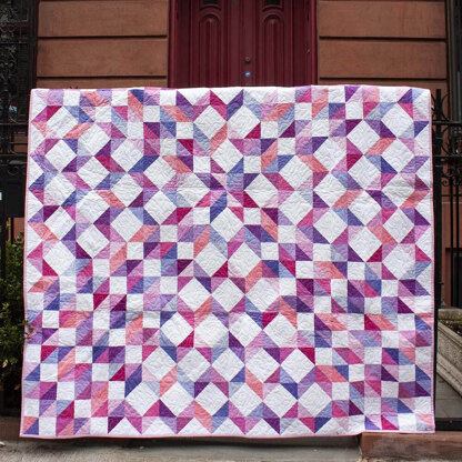 Michael Miller Fabrics Purple Rain Quilt & Pillow Sham - Downloadable PDF