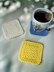 Crossed Stitch Dishcloth and Coasters