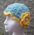 Sunshine and Shells Cloche / Chemo Cap