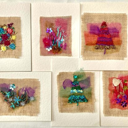 Rowandean Christmas "Sparkles" Cards Kit - 20cm x 25cm