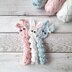 Easy Bunny Worry Worm Crochet Pattern