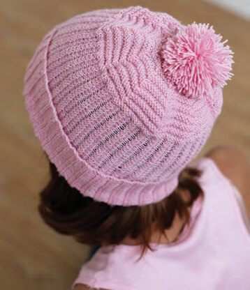 Ribbed Beanie Set in Ella Rae Lace Merino - ER7-01 - Downloadable PDF