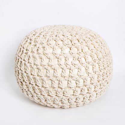 Wool Couture Macrame Pouffe Crochet Macrame Kit