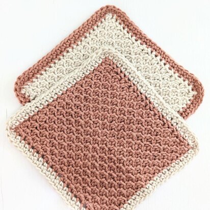 Tunisian Honeycomb Washcloth