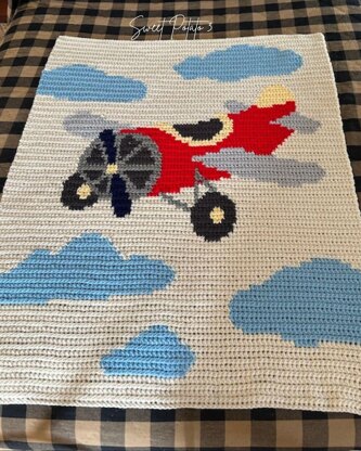 Airplane Baby Blanket