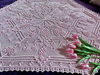 The Language of Tulips Blanket