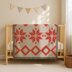 Christmas Blanket X-Mas Ornament Throw Red Graphgan C2C CROCHET PATTERN