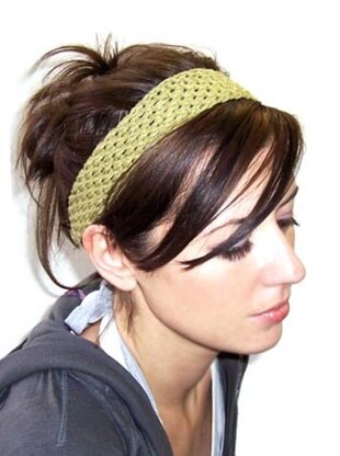 Hair-Raising Headband in Lion Brand Cotton-Ease - 80312AD