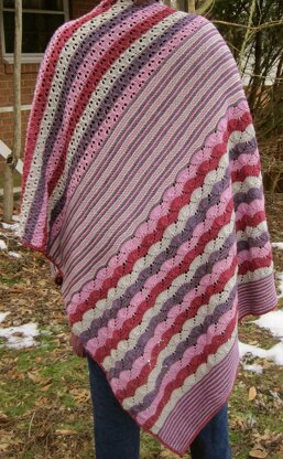 Debi's Colorful Lace Shawl