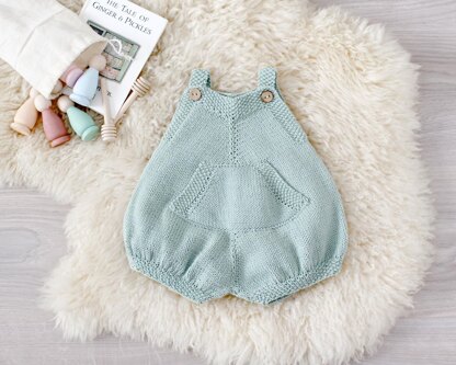 1-3 months - Pickles Knitted Romper