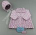 Grace matinee, bonnet or beanie, booties & mitts Baby Knitting Pattern