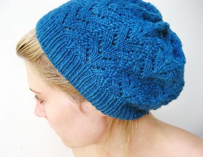 Nordic Lace Hat (Instructions to work in the round)
