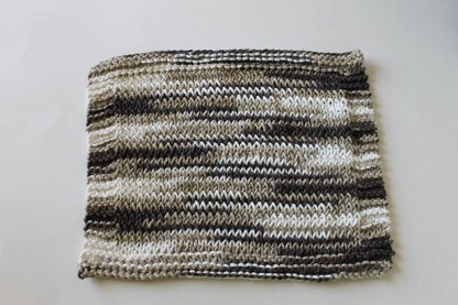 Twisted Stockinette Stitch Dishcloth