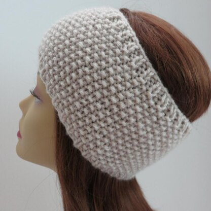 Headband Ear Warmer Classy Moss Stitch