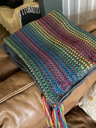 Rainbow through the storm blanket