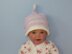 Baby Beehive Topknot Roll Brim Beanie Hat