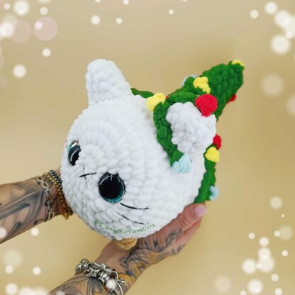 Christmas Lights Cat Crochet