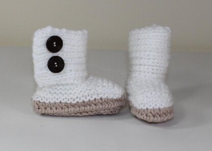 Baby Chunky Button Up Booties