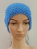 Harmony - seamless messy bun moss stitch beanie