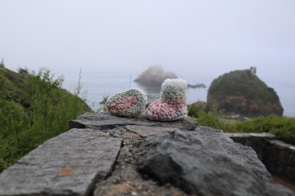 Surfer Baby Crochet Booties