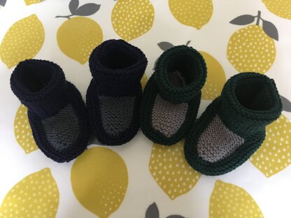 Twin baby booties