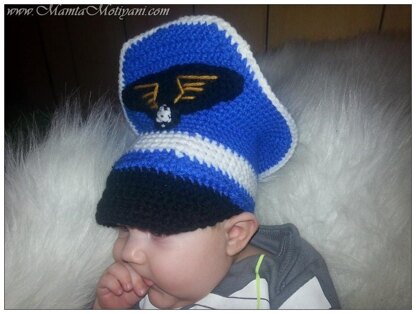 Crochet Aviator Pattern A Pilot Military Cap For Baby