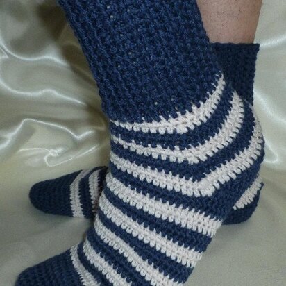 Croched Striped Socks