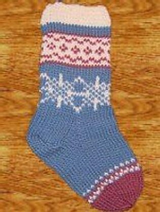 Fair Isle Christmas Stocking