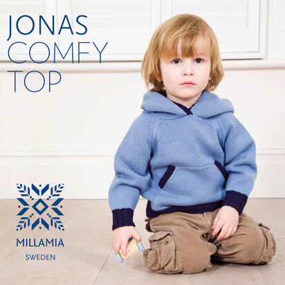 "Jonas Comfy Top" - Top Knitting Pattern For Boys in MillaMia Naturally Soft Merino
