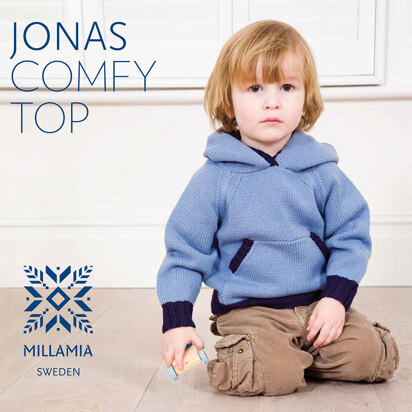 "Jonas Comfy Top" - Top Knitting Pattern For Boys in MillaMia Naturally Soft Merino - knitting pattern