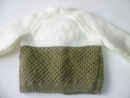 Christmas Pudding Baby Cardigan