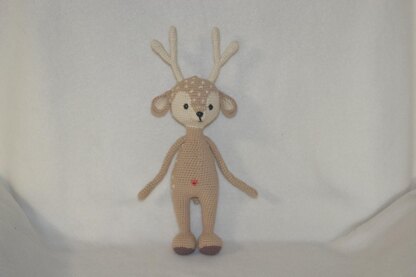 Bambi deer amigurumi doll