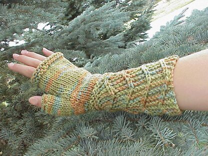 Zig 'n Zag Fingerless Mitts