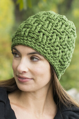 Basketweave Hat in Cascade Boliviana Bulky - B235 - Downloadable PDF