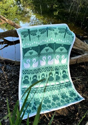 Waterside - Overlay Mosaic Crochet blanket
