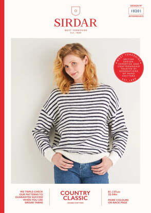 Sweater in Sirdar Country Classic - 10201 - Leaflet
