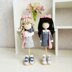 Crochet doll clothes, amigurumi clothes, doll outfit, toy crochet clothes, back to school