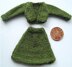 1:12th scale Ladies bolero and skirt c. 1946