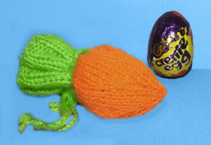 Easter Carrot Drawstring Bag Chocolate filler