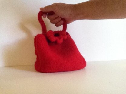 Adorable Flower-Knot Felt Bag